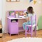 Purple Kids Desk with Chair for Study and Play Cabinet and Storage Shelves Cork Board and Marker